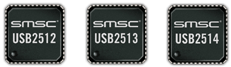 Самые маленькие USB-концентраторы и приемопередатчики носят марку SMSC