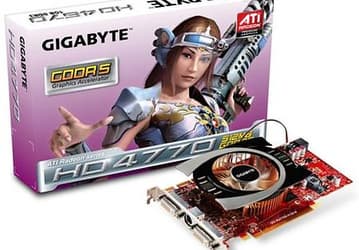 GIGABYTE GV-R477D5-512H-B — один из первых продуктов на основе AMD Radeon HD 4770 