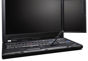 В ноутбуке Lenovo ThinkPad W700ds два дисплея, 17" и 10,6"