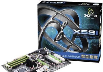 Системная плата XFX X58i поддерживает 3-Way SLI