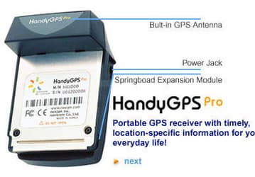 Мини GPS для вашего HandSpring Visor