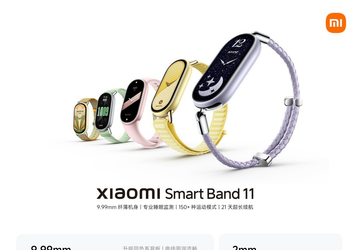 21 день без зарядки, NFC и HyperOS 4. Фитнес-браслет Xiaomi Band 11 поступил в продажу в Китае