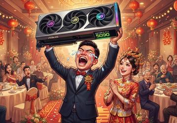 Лучший момент в жизни: невеста подарила жениху GeForce RTX 5090 — тот расплакался