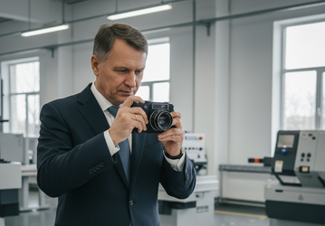 Медведев испытал новый фотоаппарат «Зенит», созданный совместно с Leica