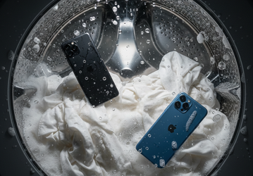 Водонепроницаемость Huawei Mate 40 и iPhone 12 проверили в стиральной машине