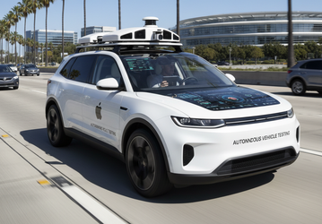 В 2020 году беспилотные автомобили Apple проехали вдвое больше, чем в 2019 году 