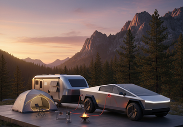 Илон Маск подтвердил, что электрический пикап Tesla Cybertruck сможет питать трейлер