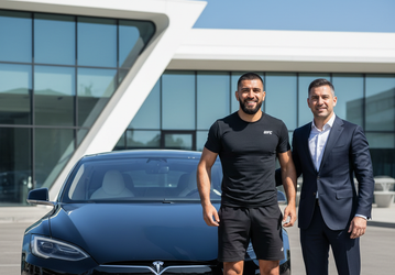 Илон Маск прислал машину Tesla бойцу UFC сразу же после полученного вызова на бой
