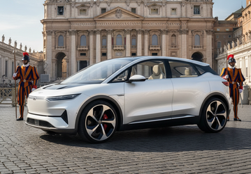 Fisker собирается сделать первый полностью электрический транспорт для папы римского
