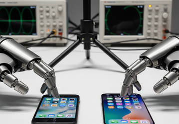 Первый iPhone против iPhone 12. Разницу в скорости работы показали наглядно при помощи роботизированного манипулятора