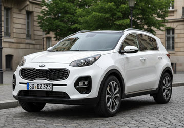 Совершенно новый Kia Sportage 2022 уже появился в Европе. Первые живые фото белого кроссовера
