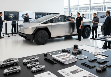 Илон Маск и инженеры Tesla только сейчас определились с дизайном и размерами Tesla Cybertruck — это могло стать причиной задержки автомобиля