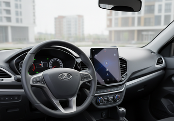 Lada Vesta, ты ли это? Опубликованы фото интерьера Vesta FL с вертикальным экраном мультимедийной системы
