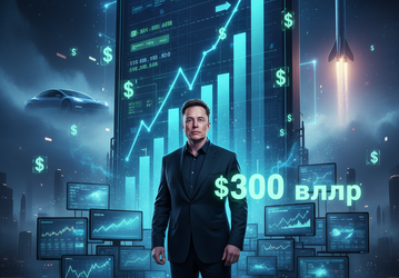 Илон Маск стал самым богатым человеком в истории человечества, его состояние приближается к $300 млрд