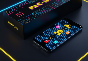 Вот так выглядит OnePlus Nord 2 для фанатов легендарной Pac-Man — даже разблокировка игровая. И удивительно длинная коробка