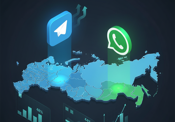 От Москвы до Забайкалья: Telegram впервые обошел WhatsApp в большинстве регионов России