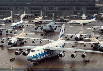В Германии застряли 10 российских самолетов. Из них три Ан-124 и по одному Boeing 737, Boeing 747 и Airbus A320