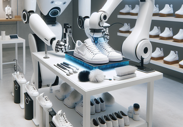Nike научила робота чистить кроссовки