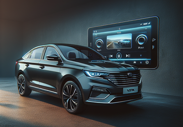 Lada Vesta NG в новом цвете с большим экраном показали вживую