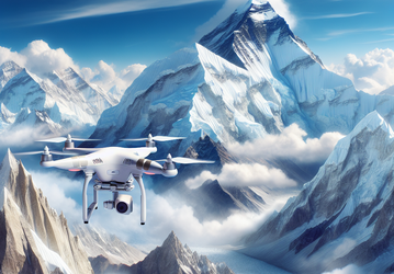 Впервые в истории дрон DJI облетел вершину Эвереста. Опубликовано зрелищное видео