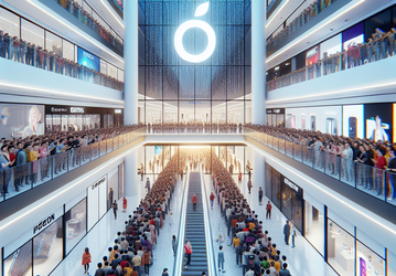 Новейший магазин Apple вызвал ажиотаж: поклонники сформировали огромную очередь