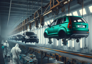 АвтоВАЗ столкнулся с дефицитом краски: Lada Niva Travel теперь выпускаются только в зелёном цвете, а Lada Granta — только в чёрном