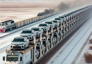 16 января из Китая отправился спецпоезд, он везет в РФ 261 кроссовер Geely Monjaro