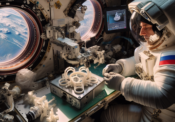 Космическая 3D-печать: российские космонавты напечатали первую рабочую деталь на МКС