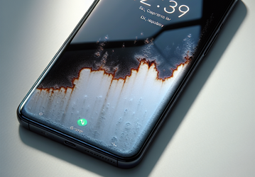 Так выглядит флагманский iPhone 14 Pro Max с выгоревшим экраном. Это происходит из-за функции Always on Display