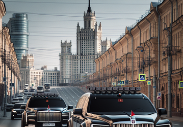 В Москве засветились секретные китайские броневики Hongqi N701