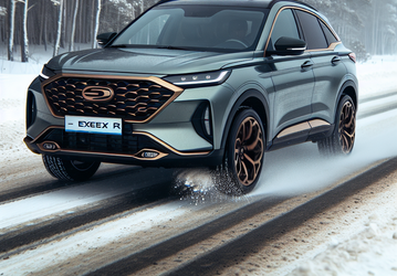 249-сильный полноприводный кроссовер Exeed RX для России впервые засняли на фото. У него оригинальная окраска кузова