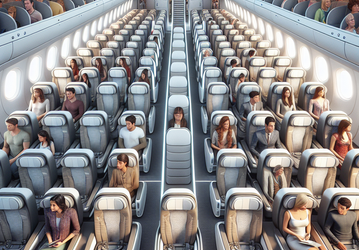Впихнуть в самолет побольше людей: 23-летний дизайнер предложил устанавливать в эконом-классе авиалайнеров кресла в два яруса