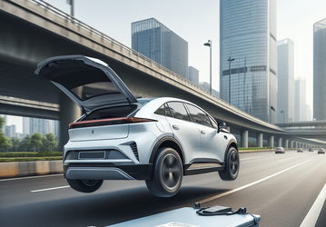 Электромобиль Geely потерял тяговую батарею прямо во время движения