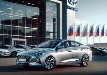 В Россию привезли партию недорогих седанов Hyundai на платформе Solaris
