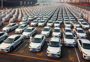 Тысячи обновлённых Tesla Model 3 сфотографировали перед отправкой в Европу