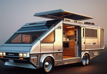 Уникальный дом на колёсах Vixen 21 TD от дизайнера DeLorean DMC-12 продали за $23 000