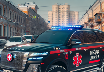 В Москве появилась роскошная «скорая помощь»: это люксовый 551-сильный внедорожник Hongqi E-HS9 ценой от 8 млн рублей