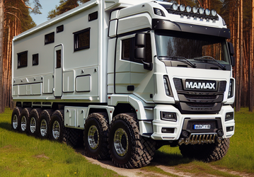 Один из самых крутых автодомов в России: полноприводный шестиколесный КамАЗ-43118 превратили в дом на колесах премиум-класса