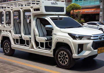 Больше не тук-тук. Совершенно новый Toyota Hilux Revo превратили в маршрутку в Таиланде