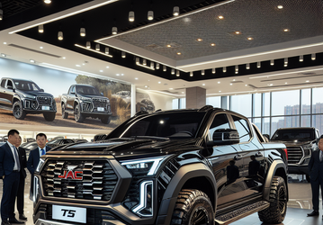 В России стартовали продажи брутального флагманского пикапа JAC T9. 224 л.с., 8-ступенчатый «автомат», отличное оснащение, полный привод и низкая цена