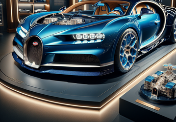 В Москве продают «живой» Bugatti Chiron: W16 с четырьмя турбинами, 1500 л.с. и уменьшенная копия машины — за 420 млн рублей
