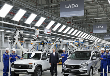 АвтоВАЗ показал Путину новую Lada T-134 и макет минивэна Lada B-Van. Они создаются на базе Lada Vesta