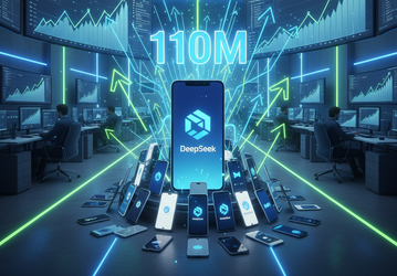 DeepSeek покоряет рынок ИИ: 110 миллионов загрузок за месяц без рекламы