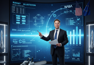 Расследование Илона Маска и DOGE ставит под угрозу бюджет NASA и планы Европы по изучению Луны