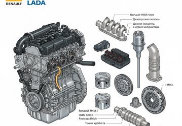 Новый мотор Renault для Lada Vesta и X-Ray с гарантией и скидкой более 50% предлагают на Ozon