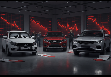 Не берут даже бестселлеры: продажи Lada Vesta  и Chery Tiggo 7 Pro в России упали вдвое за последний год. Лучше всех чувствует себя Geely Monjaro