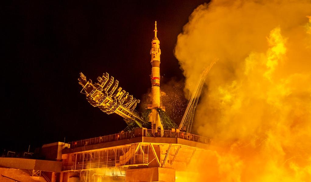 Пуск ракеты-носителя «Союз-2.1а» с Байконура в сентябре 2024 г. Фото: Наталья Бережная