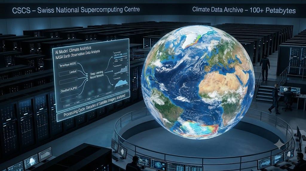 100 петабайт данных NASA спасли от забвения и отдали ИИ: швейцарский суперкомпьютер получил архив климата Земли