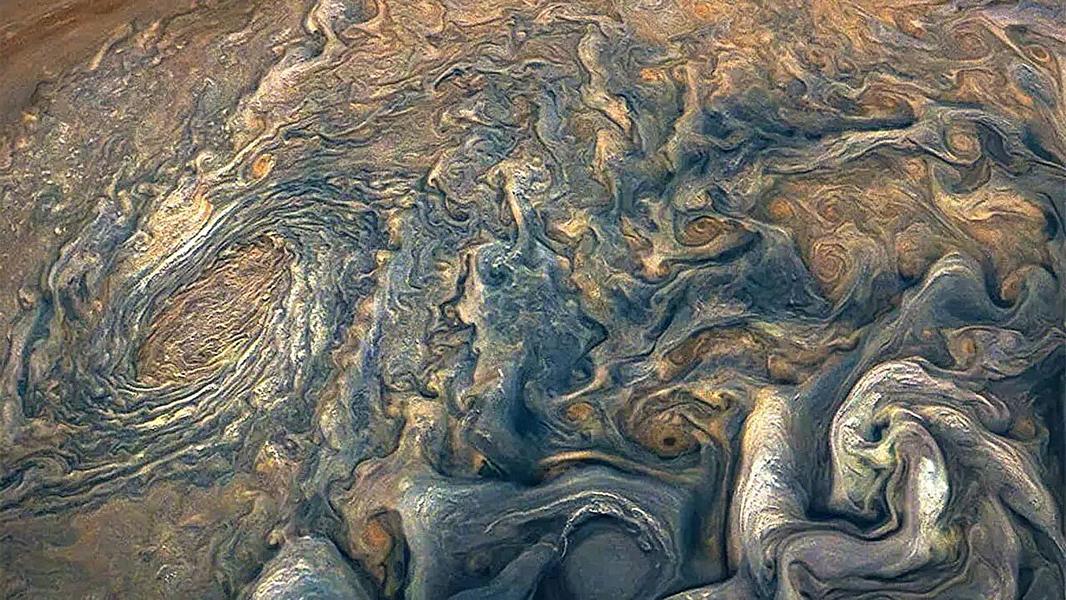 Облака Юпитера.Источник: Gerald Eichstädt and Sean Dora, NASA / JPL-Caltech / SwRI / MSSS
