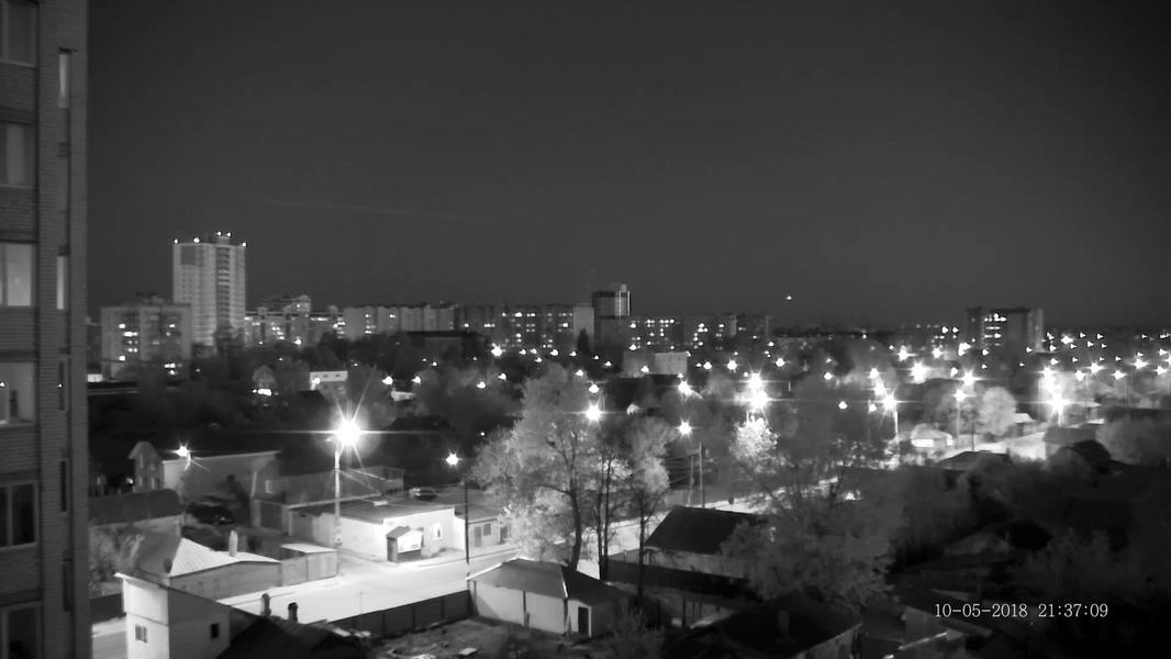 Режим Ночь, инфракрасная подсветка выключена